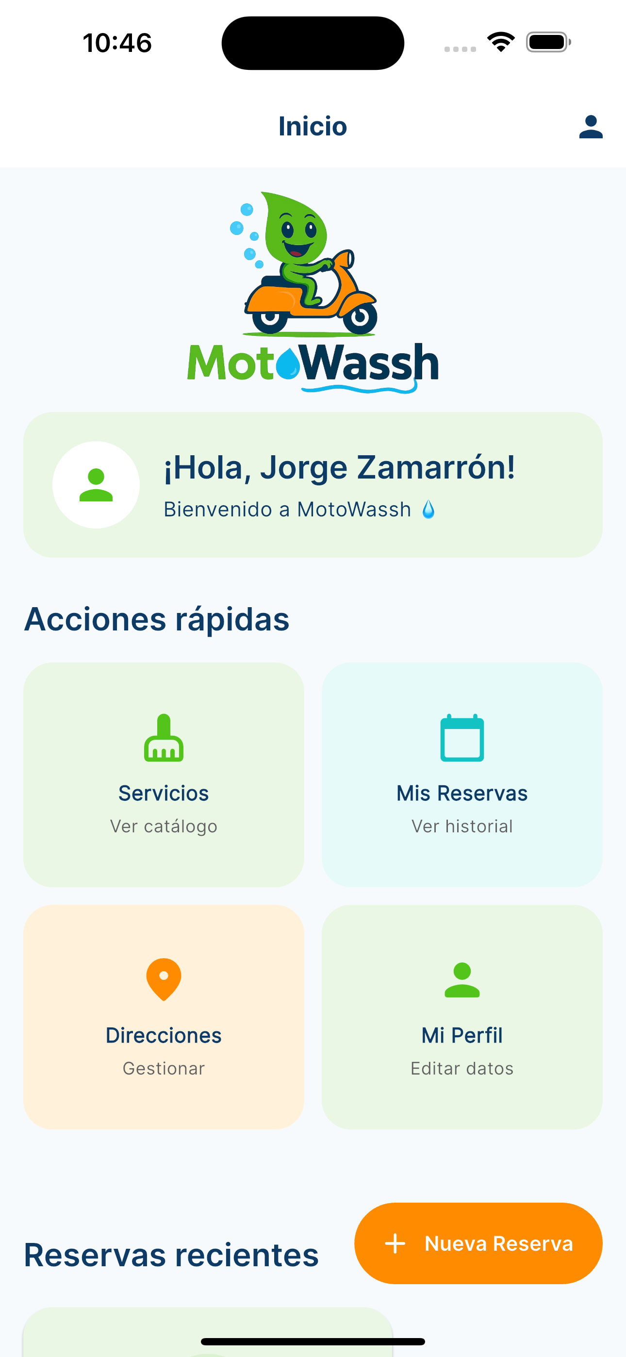 Screenshot 1 MotoWassh App